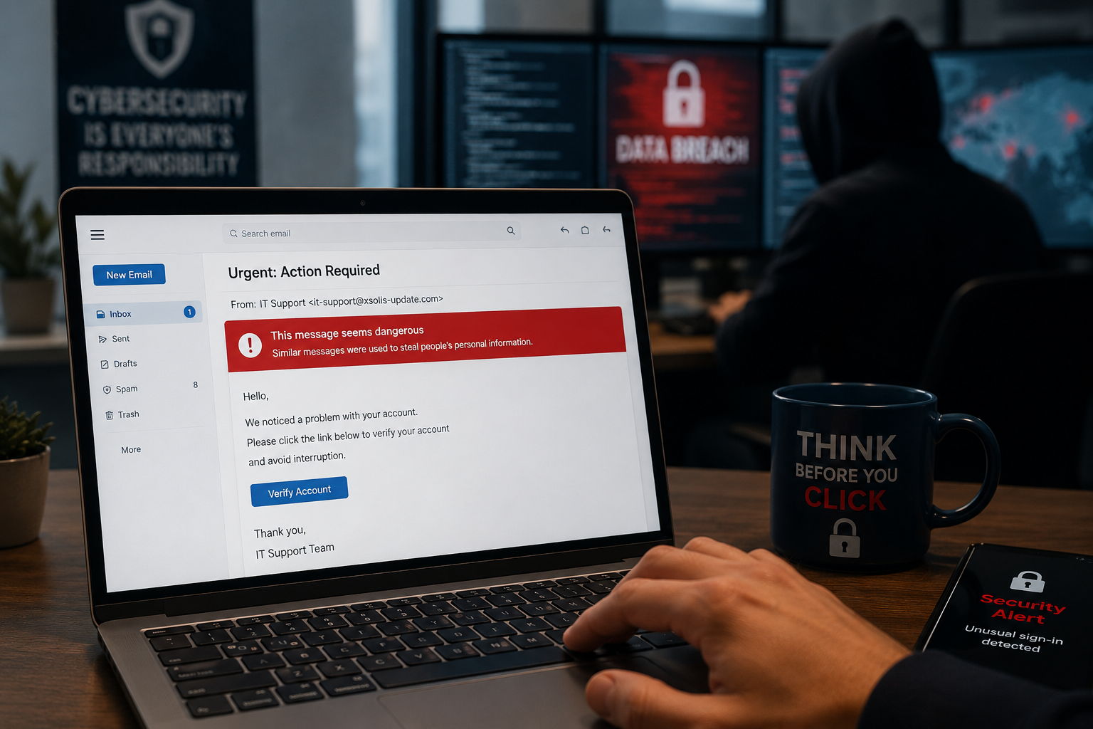 Featured image for “One Phishing Email. 1.4 Million People Impacted.”